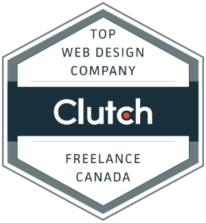 Clutch Top Web Design Company, Canada Award Badge