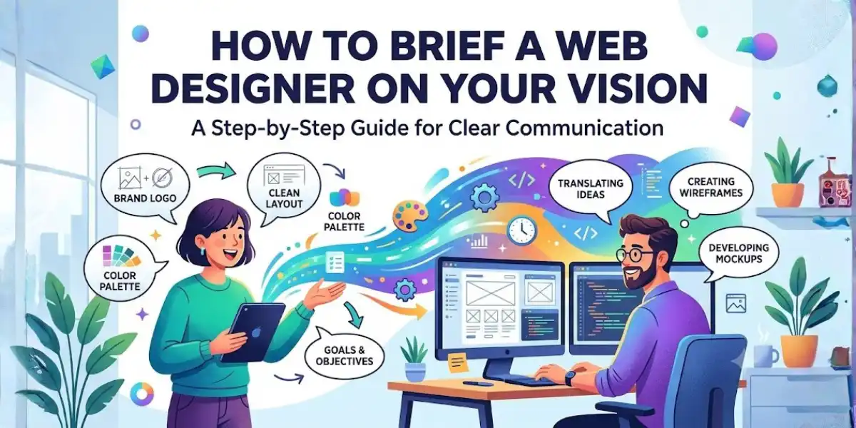 Infographic on briefing a web designer effectively