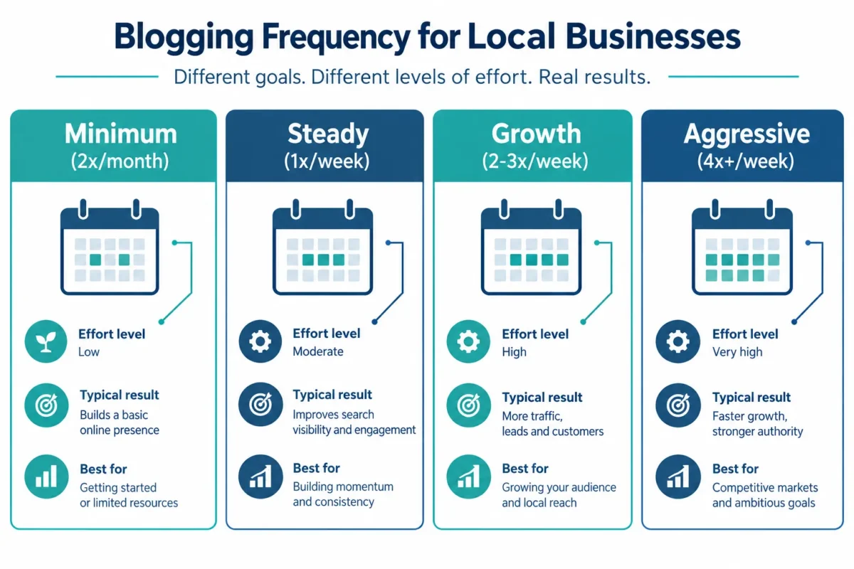 How Often Should Small Businesses Post Local Business Blog Posts?