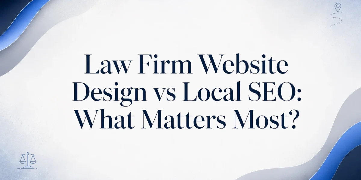 Law Firm Website Design vs Local SEO
